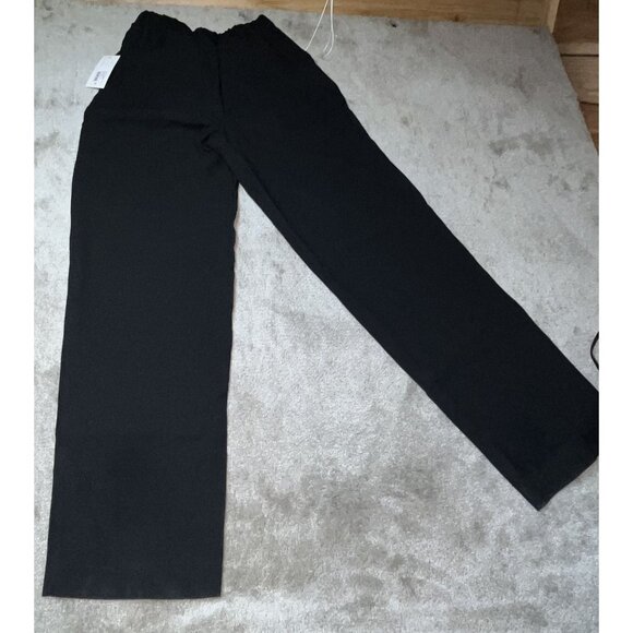 NWT A‎ New Day Women’s Black Wide Leg High Rise Trouser Rayon Pants - Size 2L - Picture 4 of 10